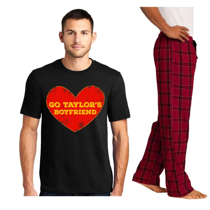 Go T.aylor’s Boyfriend Red Heart Funny Here For T.aylor Thing Pajama Set