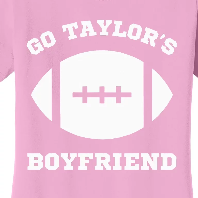 Go T.aylor's Boyfriend Football Red Women's T-Shirt