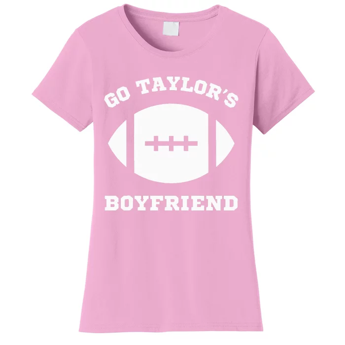 Go T.aylor's Boyfriend Football Red Women's T-Shirt