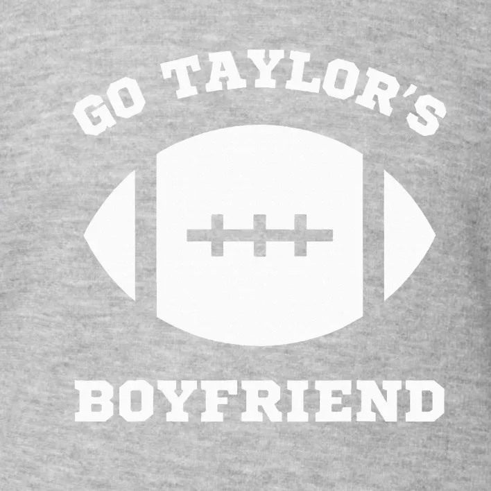 Go T.aylor's Boyfriend Football Red Toddler Sweatshirt