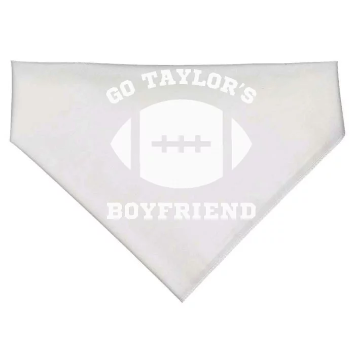 Go T.aylor's Boyfriend Football Red USA-Made Doggie Bandana