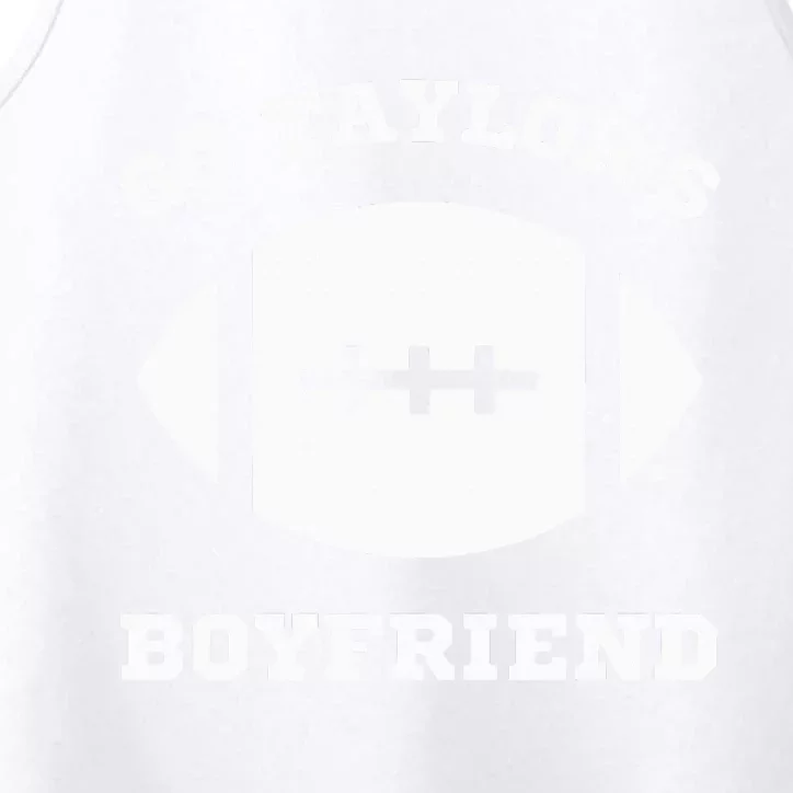 Go T.aylor's Boyfriend Football Red Performance Tank