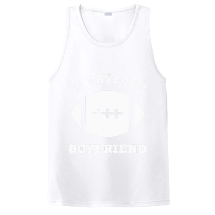 Go T.aylor's Boyfriend Football Red Performance Tank