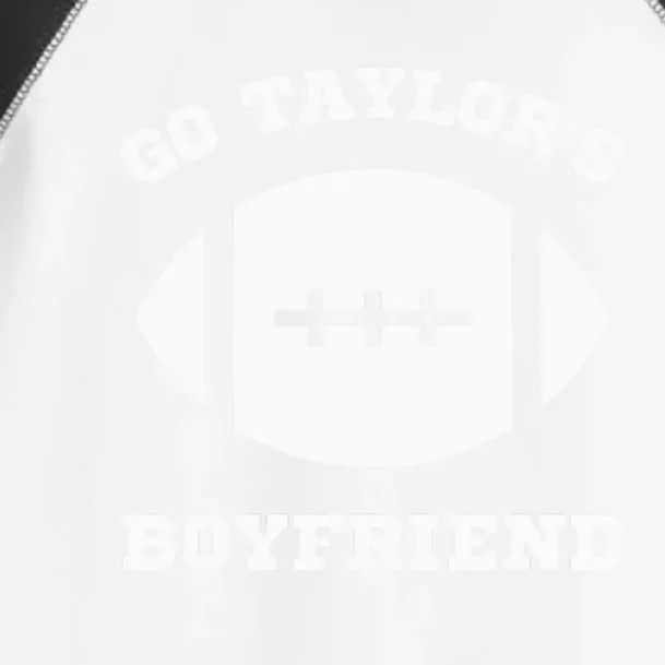 Go T.aylor's Boyfriend Football Red Toddler Fine Jersey T-Shirt