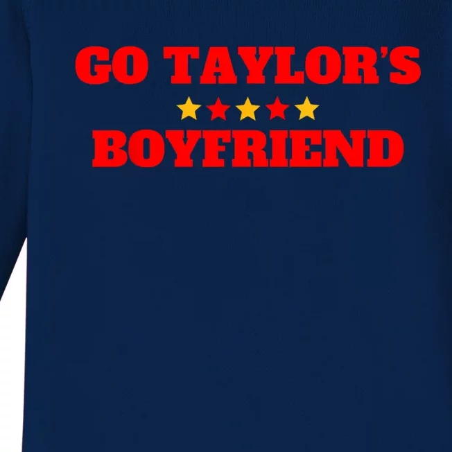 Go TaylorS Boyfriend Football Fan Baby Long Sleeve Bodysuit