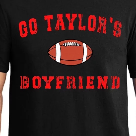 Go T.aylor's Boyfriend Football Lovers T.aylor Name Pajama Set