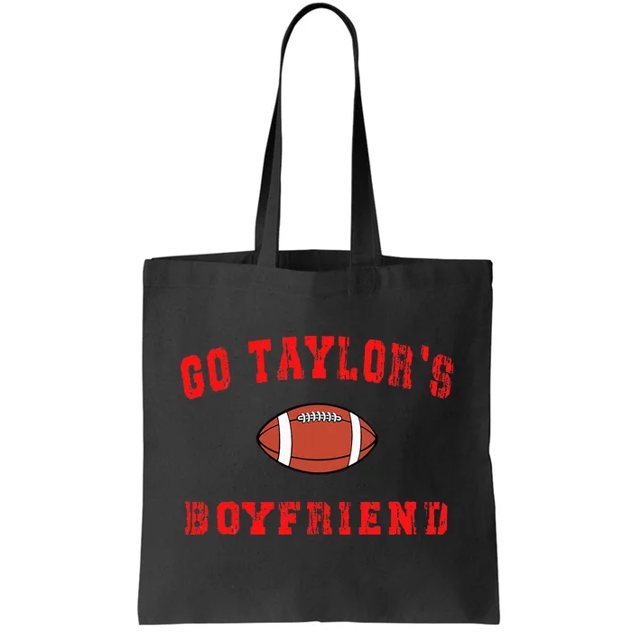 Go T.aylor's Boyfriend Football Lovers T.aylor Name Tote Bag