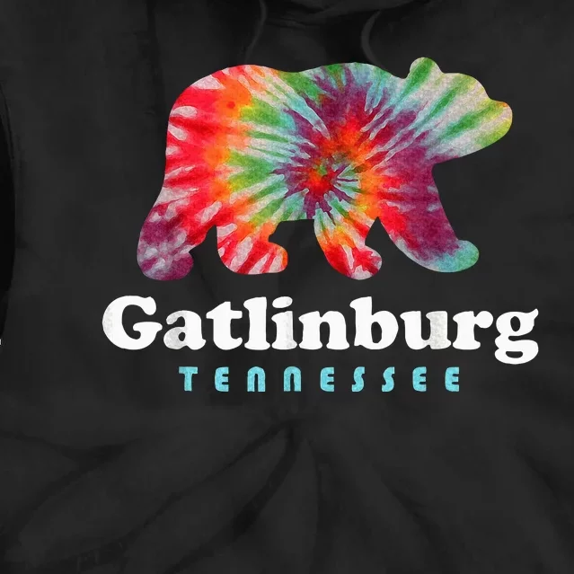 Gatlinburg Tennessee Bear Great Smoky Mountains Tie Dye Hoodie