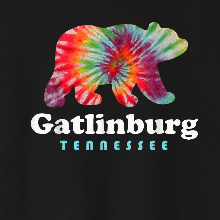 Gatlinburg Tennessee Bear Great Smoky Mountains Women's Crop Top Tee