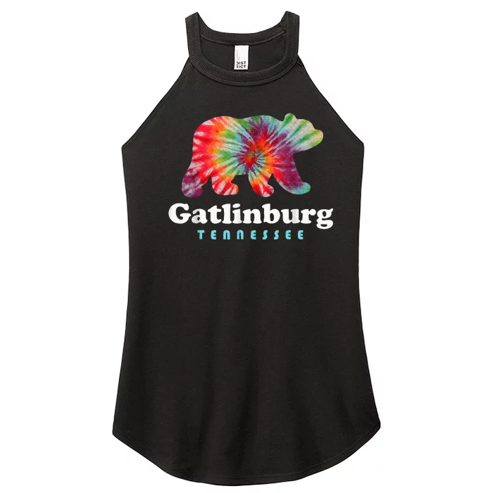 Gatlinburg Tennessee Bear Great Smoky Mountains Women’s Perfect Tri Rocker Tank