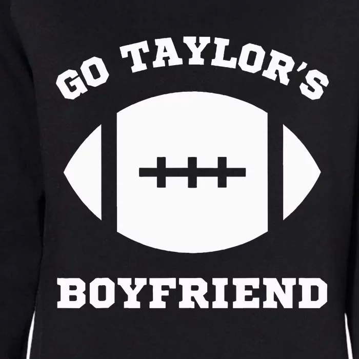 Go T.aylor's Boyfriend Football Red Womens California Wash Sweatshirt