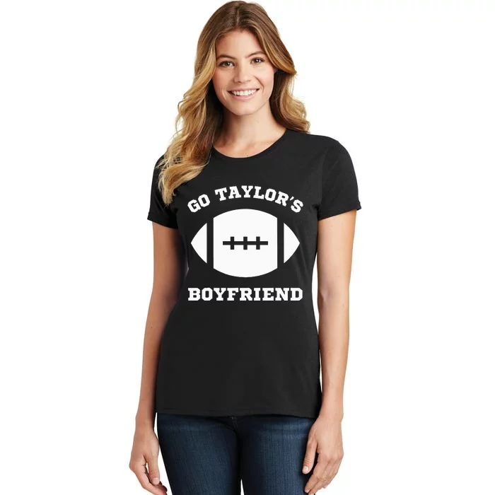 Go T.aylor's Boyfriend Football Red Women's T-Shirt