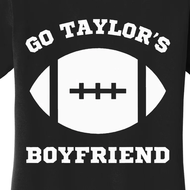 Go T.aylor's Boyfriend Football Red Women's T-Shirt