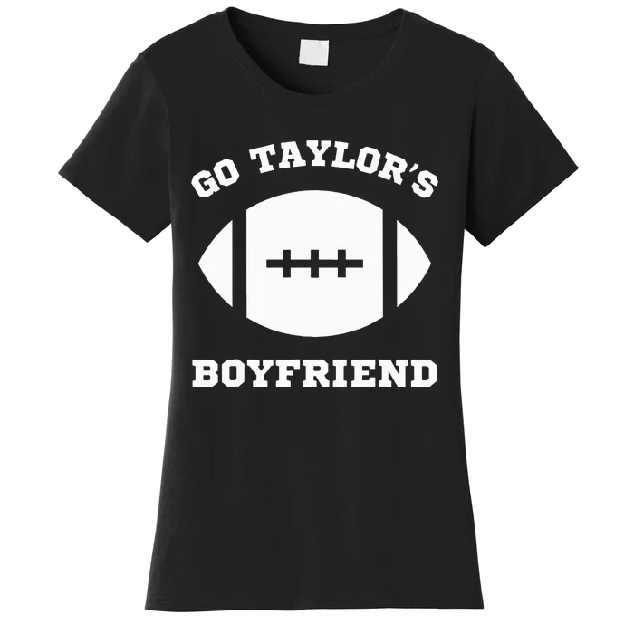 Go T.aylor's Boyfriend Football Red Women's T-Shirt