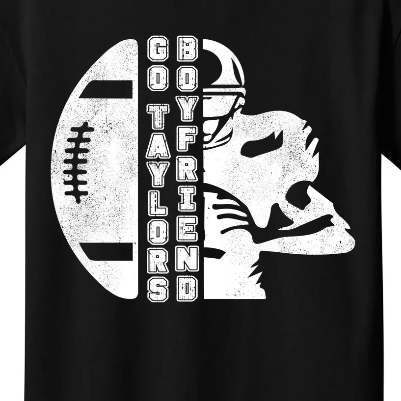 Go Taylors Boyfriend Funny Football Kids T-Shirt