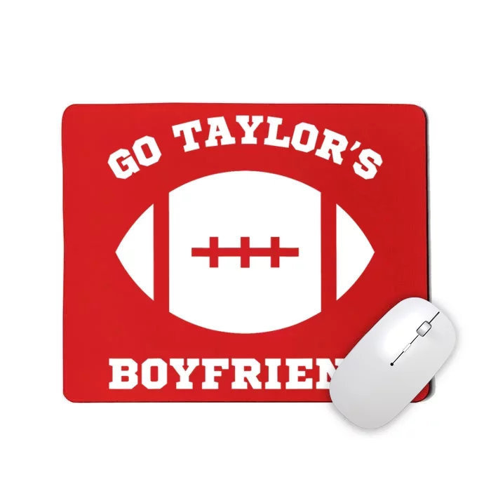 Go Taylor_s Boyfriend Football Red Mousepad