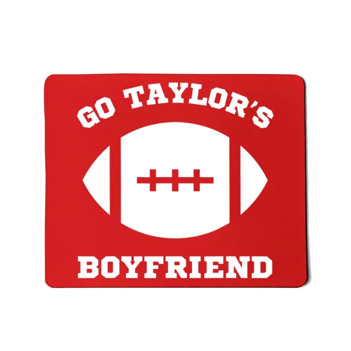 Go Taylor_s Boyfriend Football Red Mousepad