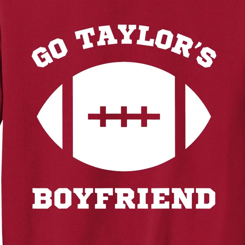 Go Taylor_s Boyfriend Football Red Tall Sweatshirt