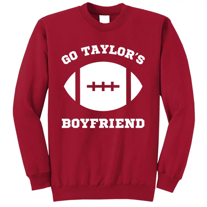 Go Taylor_s Boyfriend Football Red Tall Sweatshirt