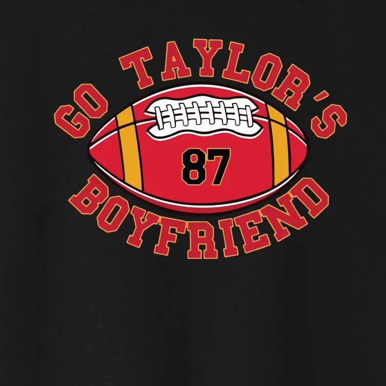 Go Taylors Boyfriend Sweatshirt Kansas City Women's Crop Top Tee