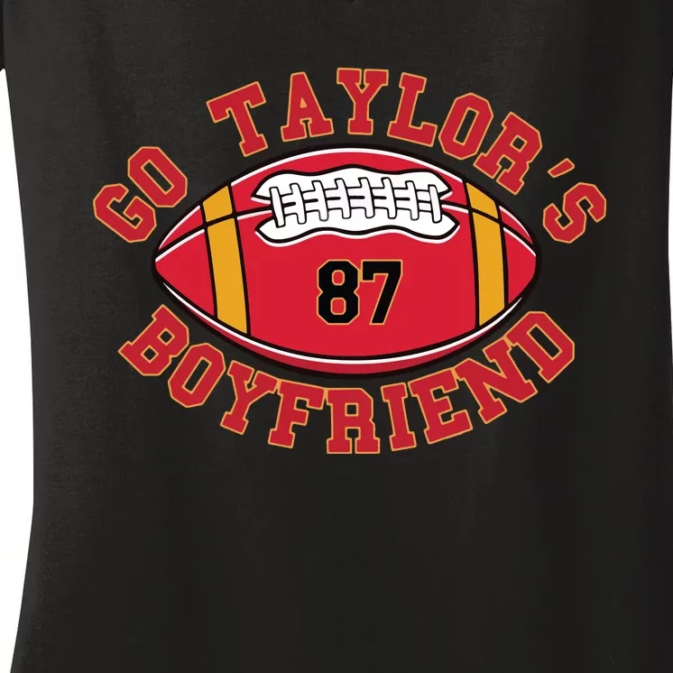 Go Taylors Boyfriend Sweatshirt Kansas City Women's V-Neck T-Shirt