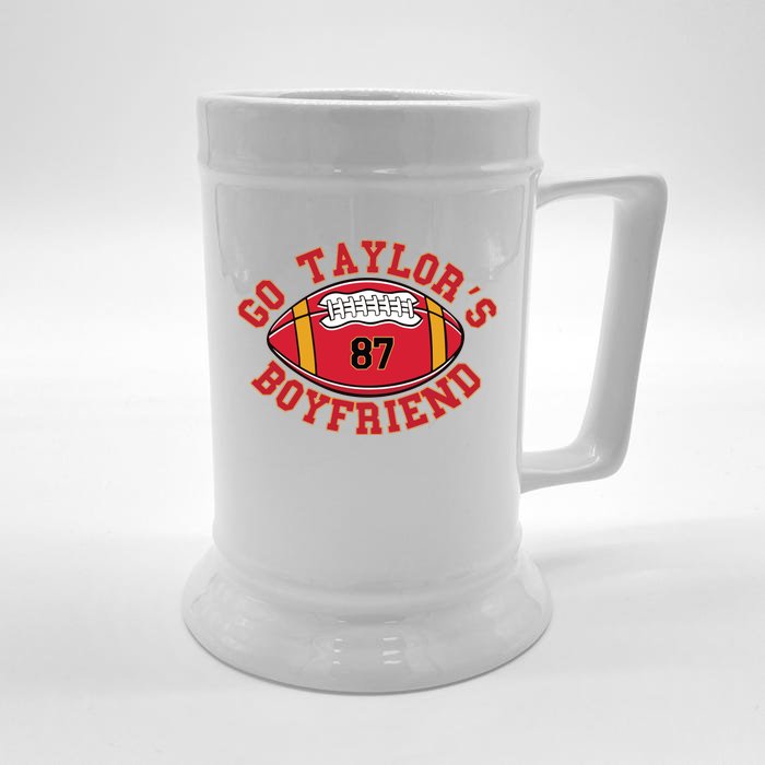 Go Taylors Boyfriend Sweatshirt Kansas City Front & Back Beer Stein