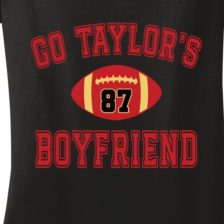 Go Taylors Boyfriend Sweatshirt Kansas City Women's V-Neck T-Shirt