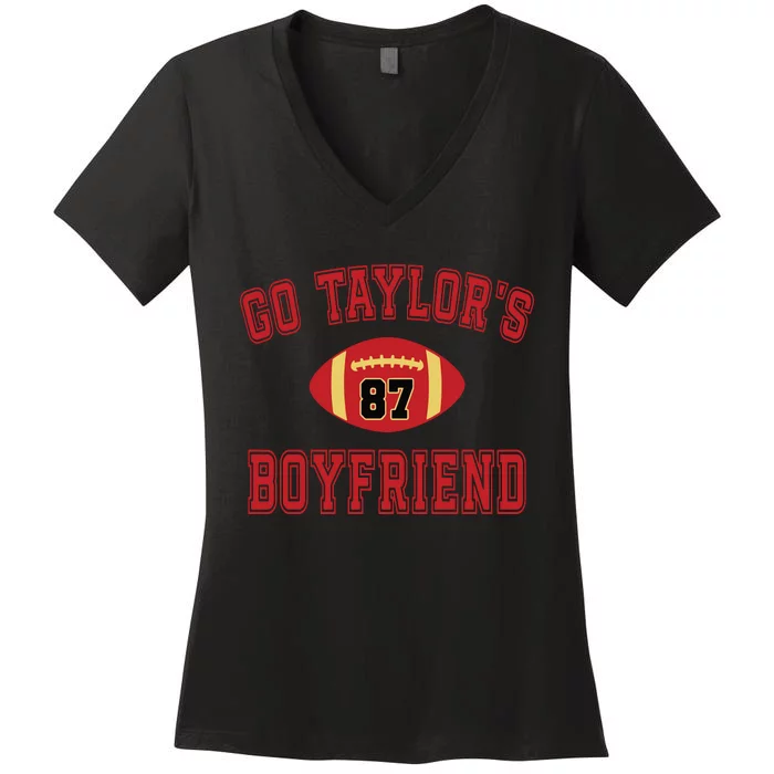 Go Taylors Boyfriend Sweatshirt Kansas City Women's V-Neck T-Shirt