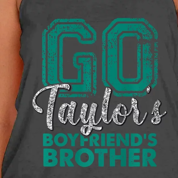 Go TaylorS BoyfriendS Brother Funny Cute Women's Knotted Racerback Tank