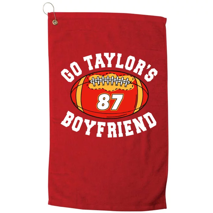 Go TaylorS Boyfriend I Just Here For Travis Platinum Collection Golf Towel