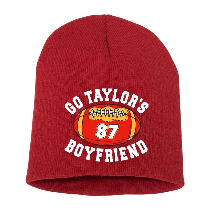 Go TaylorS Boyfriend I Just Here For Travis Short Acrylic Beanie