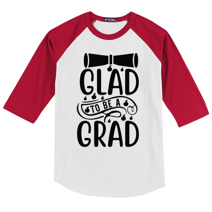 Glad To Be A Grad Kids Colorblock Raglan Jersey