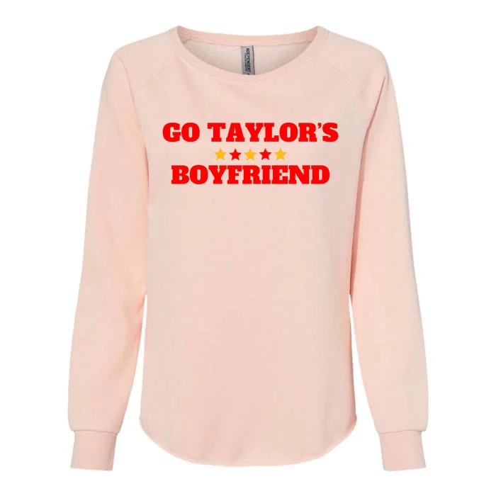 Go TaylorS Boyfriend Football Fan 87 Trending Design Womens California Wash Sweatshirt