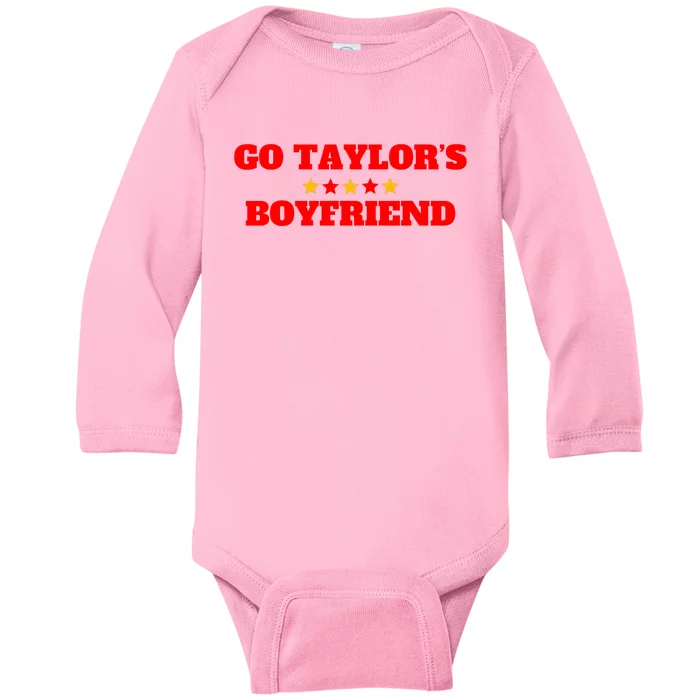 Go TaylorS Boyfriend Football Fan 87 Trending Design Baby Long Sleeve Bodysuit