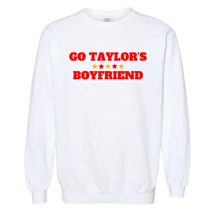 Go TaylorS Boyfriend Football Fan 87 Trending Design Garment-Dyed Sweatshirt