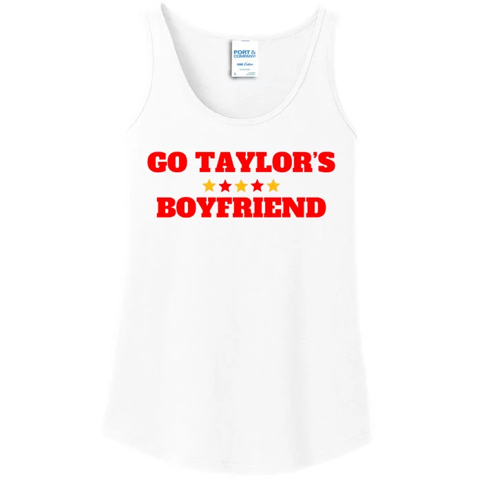 Go TaylorS Boyfriend Football Fan 87 Trending Design Ladies Essential Tank