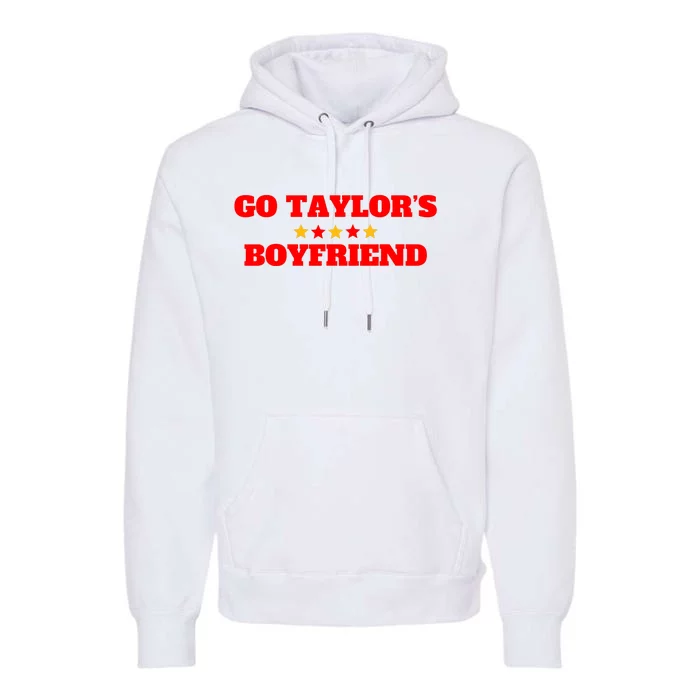 Go TaylorS Boyfriend Football Fan 87 Trending Design Premium Hoodie