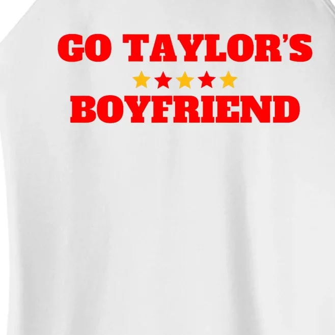 Go TaylorS Boyfriend Football Fan 87 Trending Design Women’s Perfect Tri Rocker Tank