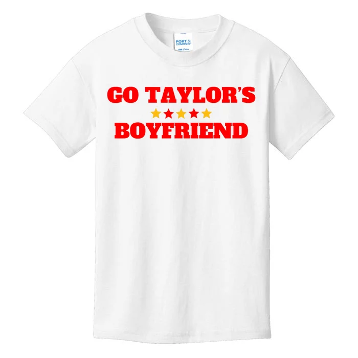 Go TaylorS Boyfriend Football Fan 87 Trending Design Kids T-Shirt