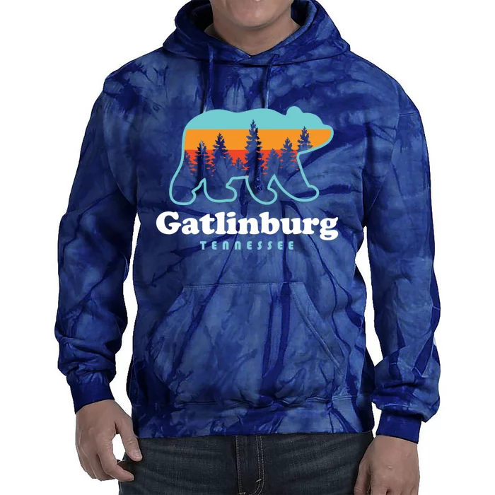 Gatlinburg Tennessee Bear Great Smoky Mountains Tie Dye Hoodie