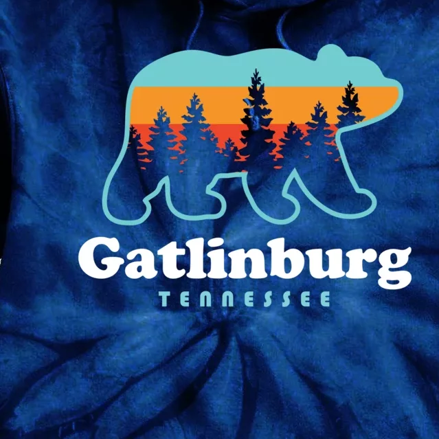 Gatlinburg Tennessee Bear Great Smoky Mountains Tie Dye Hoodie