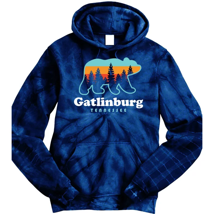 Gatlinburg Tennessee Bear Great Smoky Mountains Tie Dye Hoodie