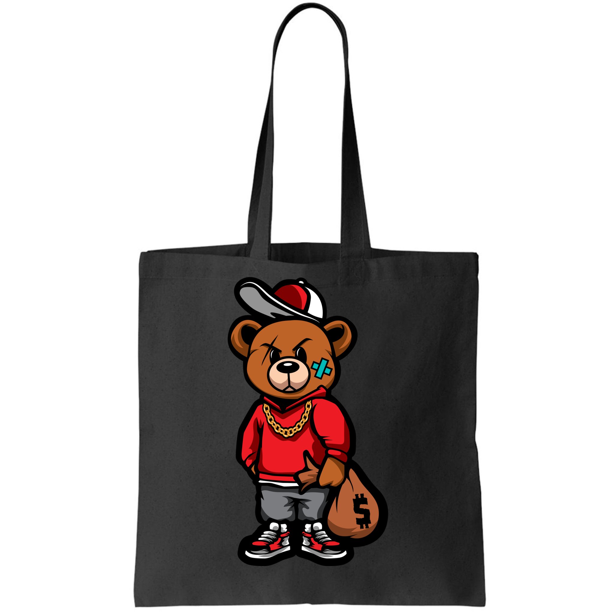 Gangster Teddy Bear Money Bags Good Chain Necklace Sneaker Tote Bag |  TeeShirtPalace