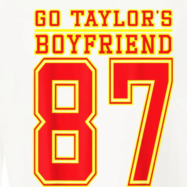 Go Taylor’S Boyfriend Best Funny Cropped Pullover Crew