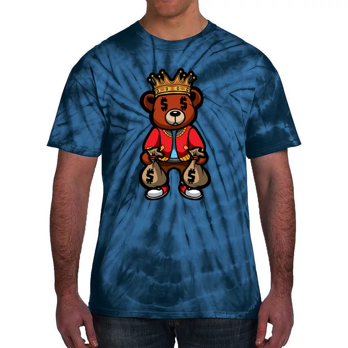 Gangster Teddy Bear King Money Bag Rich Savage Hip Hop Rap Rapper Cartoon  T-Shirt