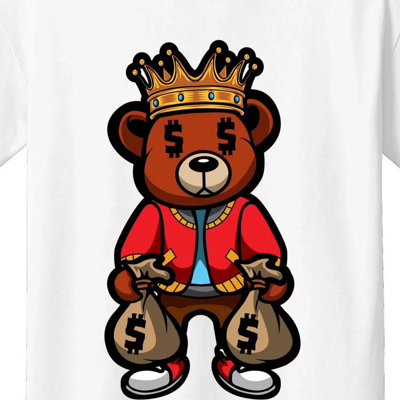 Gangster Teddy Bear King Money Bag Rich Savage Hip Hop Rap Rapper