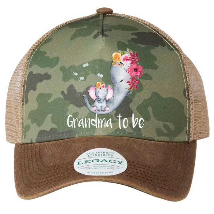 Grandma To Be Elephant Baby Shower For Floral Legacy Tie Dye Trucker Hat