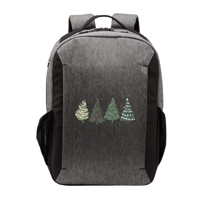 Green Tree Christmas Vector Backpack