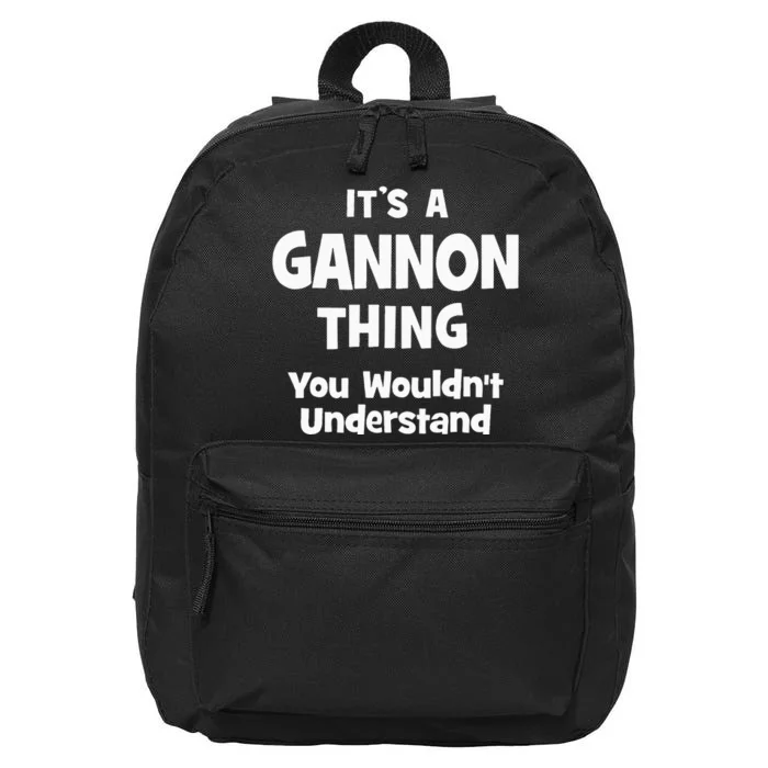 Gannon Thing College University Alumni Funny 16 in Basic Backpack