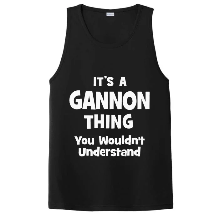 Gannon Thing College University Alumni Funny Performance Tank